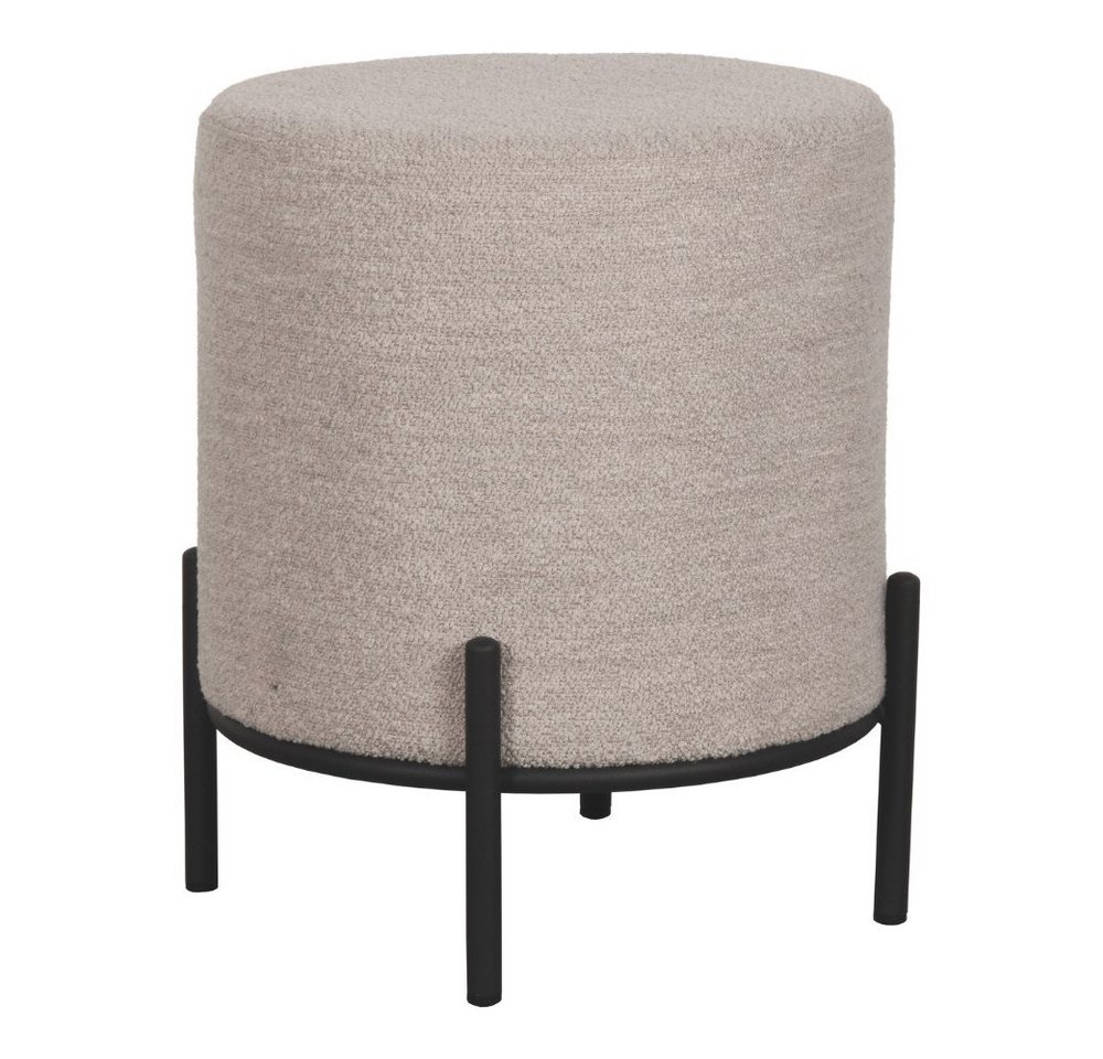 RINGO-Living Stuhl Hocker Healani in Beige aus Stoff 480x410mm, Möbel von RINGO-Living