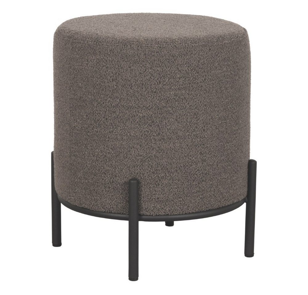 RINGO-Living Stuhl Hocker Healani in Braun aus Stoff 480x410mm, Möbel von RINGO-Living