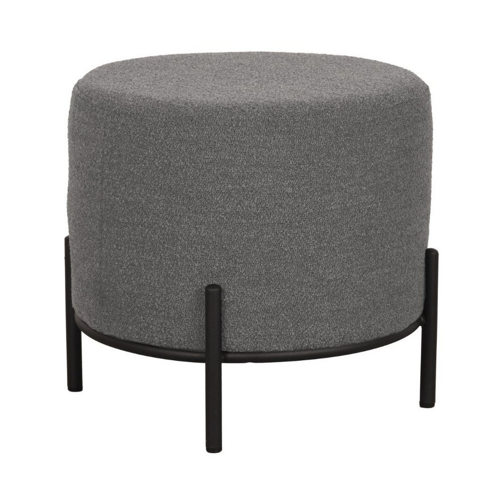 RINGO-Living Stuhl Hocker Healani in Grau aus Stoff 410x460mm, Möbel von RINGO-Living
