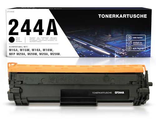 RINKLEE HP Laserjet Pro M15w Toner Cartridge Replacement for CF244A Compatible with HP Laserjet M15w M15a M16a HP Laserjet Pro MFP M28w M28a 2 Black von RINKLEE