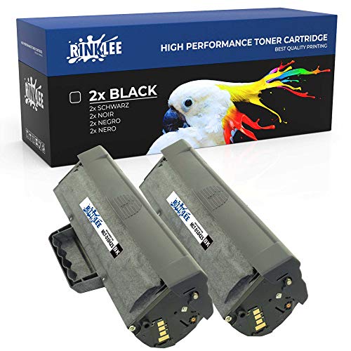 RINKLEE MLT-D1042S Tonerkartusche kompatibel für Samsung ML-1660 ML-1665 ML-1670 ML-1675 ML-1860 ML-1865 ML-1865W SCX-3200 SCX-3201 SCX-3205 SCX-3205W | hohe Reichweite 2500 Seiten | Schwarz, 2er-Pack von RINKLEE