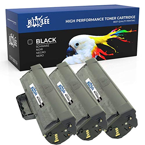 RINKLEE MLT-D1042S Tonerkartusche kompatibel für Samsung ML-1660 ML-1665 ML-1670 ML-1675 ML-1860 ML-1865 ML-1865W SCX-3200 SCX-3201 SCX-3205 SCX-3205W | hohe Reichweite 2500 Seiten | Schwarz, 3er-Pack von RINKLEE