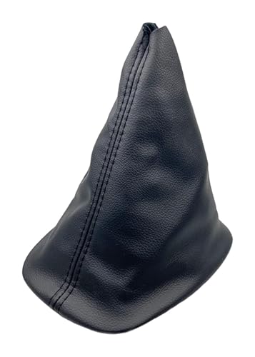 Manueller Schaltknauf Für VW Für Passat B5 1998-2004 Schwarz Beige Grau Leder Schaltknauf Gamasche Boot Abdeckung Fall(Black Case Only) von RINKTEEA