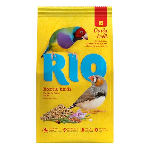 RIO Alleinfutter für Exoten | 500 g | Speziell zusammengesetzte Mischung von ausgesuchten und beliebten Saaten und Getreidearten | Zur täglichen Fütterung von RIO