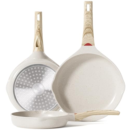 RIOVARM Induktion Bratpfannen Set Antihaft Pfannenset 20 cm 24 cm 28 cm Granit Omelett Pfanne ohne PFOA Marmor Kochgeschirr-Set mit hitzebeständigem Griff Geeignet für verschiedene Herdarten RIOVARM Induktion Bratpfannen Set Antihaft Pfannenset 20 cm 24 cm 28 cm Granit Omelett Pfanne ohne PFOA Marmor Kochgeschirr-Set mit hitzebeständigem Griff Geeignet für verschiedene Herdarten von RIOVARM