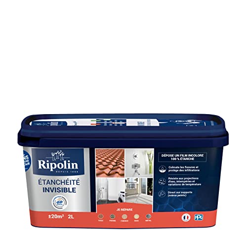 RIPOLIN - Anti-Infiltrations-Beschichtung mit mehreren Halterungen – unsichtbar – innen/außen – 2 Liter von RIPOLIN
