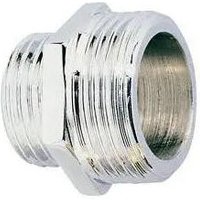 Verchromter Doppelnippel männlich 15x21 / 12x17 von RIQUIER