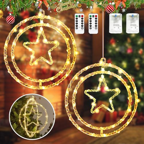 Fensterdeko Weihnachten Beleuchtet 35 cm,2 Stück Weihnachtsbeleuchtung Fenster Led,3D Drehbarer Weihnachtsdeko Beleuchtet batteriebetrieben,Fenster Lichter Weihnachten für Balkon Aussen Innen Deko Fensterdeko Weihnachten Beleuchtet 35 cm,2 Stück Weihnachtsbeleuchtung Fenster Led,3D Drehbarer Weihnachtsdeko Beleuchtet batteriebetrieben,Fenster Lichter Weihnachten für Balkon Aussen Innen Deko von RIRIDAMAI