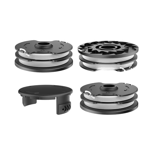 RISELION TLP-01 Rasentrimmer Spule Kompatibel mit Parkside LIDL Akku PRTA 20-Li C3 A1B2 PRT 550 A1 A3 PRT 300 A1 (3 Trimmer Spule + 1 Trimmerabdeckung) von RISELION