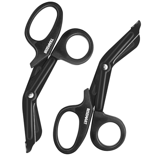 Trauma Shears - RISEMART Medical Scissors, 7.5" Fluoride Coated Non-stick Blades Stainless Steel Bandage scissors for Doctor, Nurses, Nursing Students,EMS von RISEMART