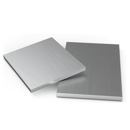 RISHORI 2er-Pack Aluminiumblech, Flache, dünne Aluminiumplatte, 1,2 mm, wärmebehandelbare Aluminiummetallplatte für Handwerk und Industrie,1.2 * 100 * 100mm(2pcs) von RISHORI