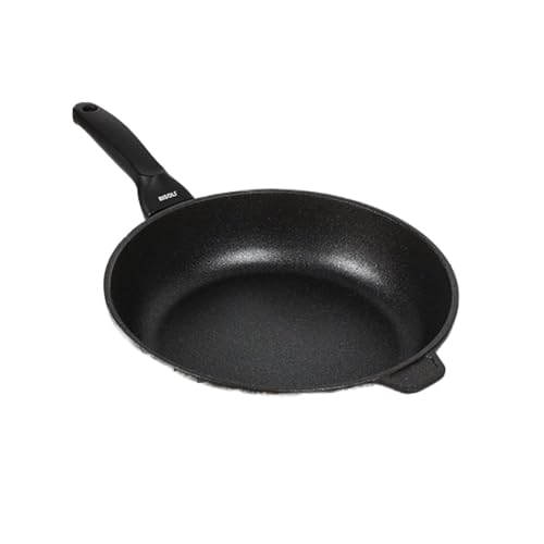 Risoli Bratpfanne aus Aluminium mit Antihaftbeschichtung El Diamant Ultra Widerstandsfähig FRYPAN Made in Italy 24 cm cm 24 von RISOLI'