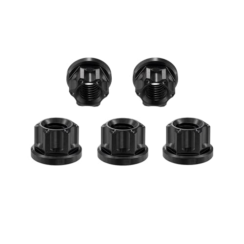 RISON-Titanium 5 Stück Titanmutter Flanschmutter M6, Sechskantmutter mit Flansch GR5 Titan Muttern Sicherungsmuttern Sechskantmuttern Stoppmuttern für Fahrrad, Motorrad, Auto RISON-Titanium 5 Stück Titanmutter Flanschmutter M6, Sechskantmutter mit Flansch GR5 Titan Muttern Sicherungsmuttern Sechskantmuttern Stoppmuttern für Fahrrad, Motorrad, Auto von RISON-Titanium