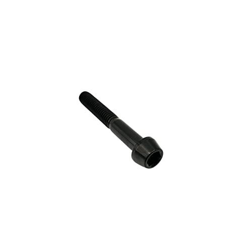 RISON Titanium Bolzen M4x0.7x30mm Bolzen Konischer Innensechskant Schrauben GR5 Schrauben TC4 Innensechskant Bolzen Schwarz Sechskant Innensechskantschrauben für Fahrradvorbau 5 Stück von RISON-Titanium
