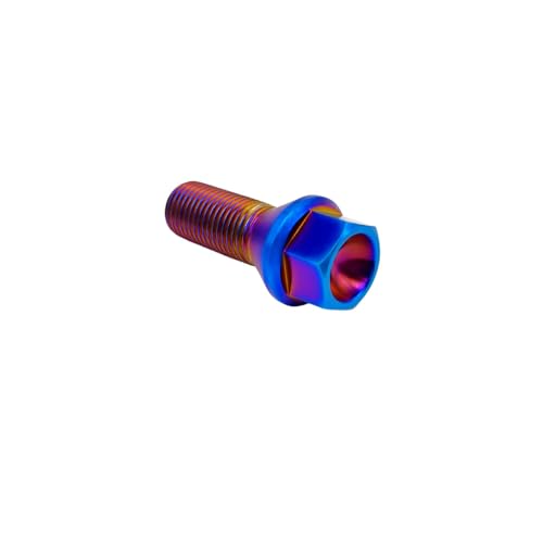 RISON-Titanium Titan Radschrauben Radbolzen Kegelbund M14x1.25x35mm, Universal Diebstahlschutz Radbolzen-Set, Auto Reifen Felgen Zubehör von RISON-Titanium