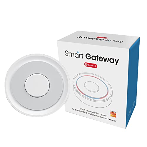 Tuya Zigbee 3.0 Hub Gateway: WiFi Smart Home Hub, Smart Home Bridge, App Remote Control, Wireless Remote Controller Compatible with Alexa Google Assistant and Smart Life App (ZigBee Gateway) von RISOON