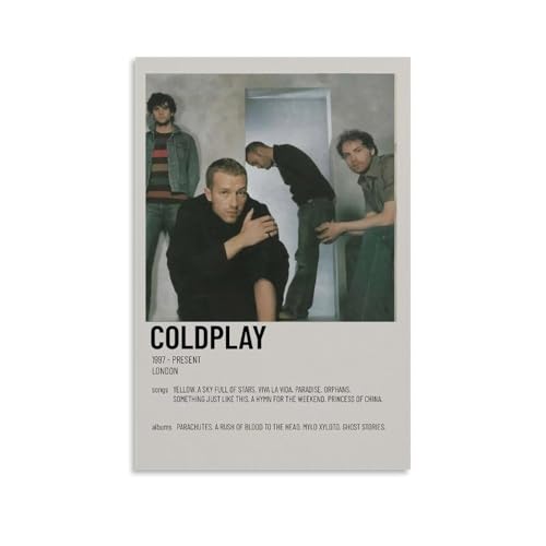 RISUANHENM Coldplay Poster, Raumdekoration, künstlerisches Poster für Zimmer, ästhetische Leinwand, Wandkunst, Schlafzimmer-Dekor, 20 x 30 cm, ungerahmter Stil RISUANHENM Coldplay Poster, Raumdekoration, künstlerisches Poster für Zimmer, ästhetische Leinwand, Wandkunst, Schlafzimmer-Dekor, 20 x 30 cm, ungerahmter Stil von RISUANHENM