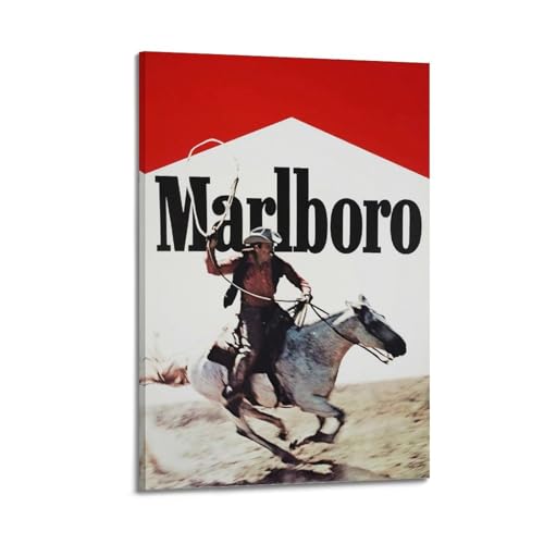 RISUANHENM Marlboro Poster, Raumdekoration, künstlerisches Poster für Zimmer, ästhetische Leinwand, Wandkunst, Schlafzimmerdekoration, 20 x 30 cm, Rahmenstil RISUANHENM Marlboro Poster, Raumdekoration, künstlerisches Poster für Zimmer, ästhetische Leinwand, Wandkunst, Schlafzimmerdekoration, 20 x 30 cm, Rahmenstil von RISUANHENM