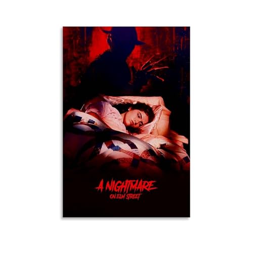 RISUANHENM Poster "A Nightmare on Elm Street", Raumdekoration, künstlerisches Poster für Zimmer, ästhetische Leinwand, Wandkunst, Schlafzimmerdekoration, 30 x 45 cm, ungerahmter Stil RISUANHENM Poster "A Nightmare on Elm Street", Raumdekoration, künstlerisches Poster für Zimmer, ästhetische Leinwand, Wandkunst, Schlafzimmerdekoration, 30 x 45 cm, ungerahmter Stil von RISUANHENM