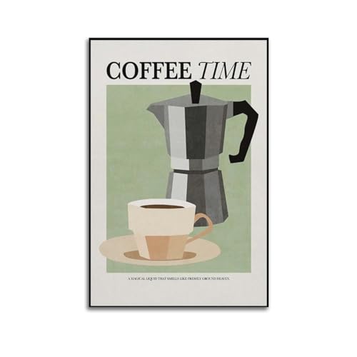 RISUANHENM Poster "Coffee Time", Raumdekoration, künstlerisches Poster für Zimmer, ästhetische Leinwand, Wandkunst, Schlafzimmer-Dekor, 20 x 30 cm, ungerahmter Stil RISUANHENM Poster "Coffee Time", Raumdekoration, künstlerisches Poster für Zimmer, ästhetische Leinwand, Wandkunst, Schlafzimmer-Dekor, 20 x 30 cm, ungerahmter Stil von RISUANHENM