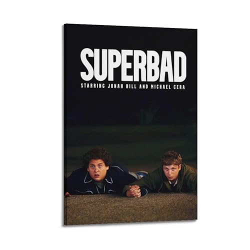 RISUANHENM Superbad Poster, Raumdekoration, künstlerisches Poster für Zimmer, ästhetische Leinwand, Wandkunst, Schlafzimmer-Dekor, 30 x 45 cm, Rahmenstil RISUANHENM Superbad Poster, Raumdekoration, künstlerisches Poster für Zimmer, ästhetische Leinwand, Wandkunst, Schlafzimmer-Dekor, 30 x 45 cm, Rahmenstil von RISUANHENM