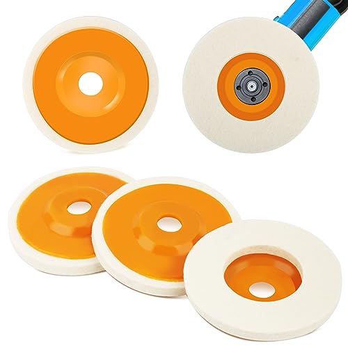 4 Stück Winkelschleifer Wolle Schwabbelscheibe, Polieraufsatz Winkelschleifer 100mm, Wolle Buffing Polierscheibe Pad, Winkelschleifer Schleifschleifen Tool, für Polierscheiben für Bohrmaschine 4 Stück Winkelschleifer Wolle Schwabbelscheibe, Polieraufsatz Winkelschleifer 100mm, Wolle Buffing Polierscheibe Pad, Winkelschleifer Schleifschleifen Tool, für Polierscheiben für Bohrmaschine von RISVOWO