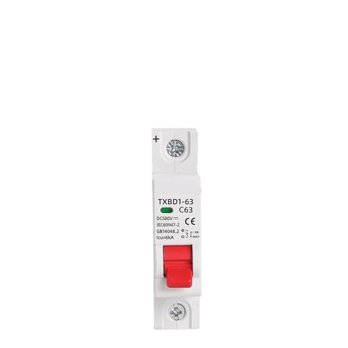 1P DC 500V MCB Solar Mini Circuit Breaker Überlast Schutz Schalter 6A 10A 16A 20A 25A 32A 40A 50A 63A Photovoltaik PV(32A) von RISWEKFW