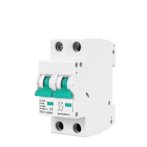 2P DC 1000V L7 MCB Solar Mini Circuit Breaker Überlast Schutz Batterie Schalter 10A 16A 20A 25A 32A 40A 50A 63A Photovoltaik PV(10A) von RISWEKFW
