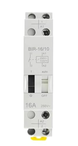 3 Stück 16 A AC230 V DC110 V 24 V Doppelspannungs-Impulsrelais Haushalts-Impulssteuerrelais Automatisches Steuerrelais for Beleuchtungskreis(AC230V - DC110V) von RISWEKFW