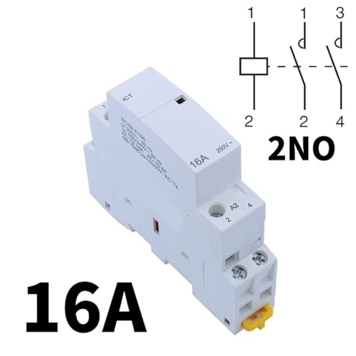 5 stücke Modulare Haushalts Schütz 220V iCT 2P 16A 20A 25A 2NC 2NO 1NO 1NC 50/60Hz(ICT16A 2NO) von RISWEKFW