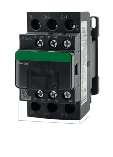 AC-Schütz dreipolige Ausführung schwarz 3P LC1D25 LC1D32 LC1D38 B7C F7C Q7C M7C 24V 110V 220V 380V (LC1D32,110V) von RISWEKFW