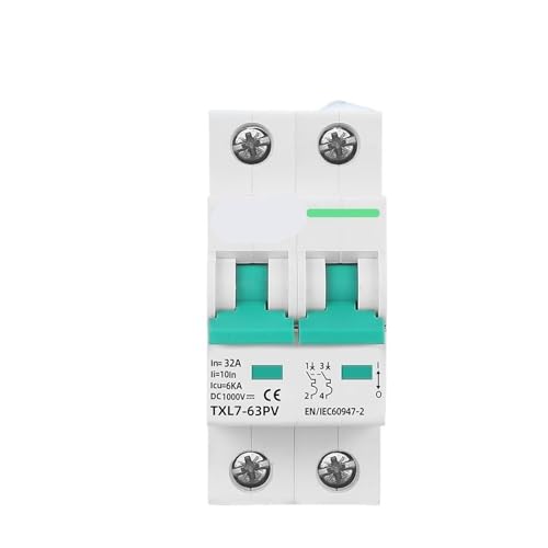 DC MCB Batterieschalter Solar Mini Circuit Breaker L7 2P 1000VDC Kurzschlussschutz 10A 16A 20A 25A 32A 40A 63A PV(10A) von RISWEKFW