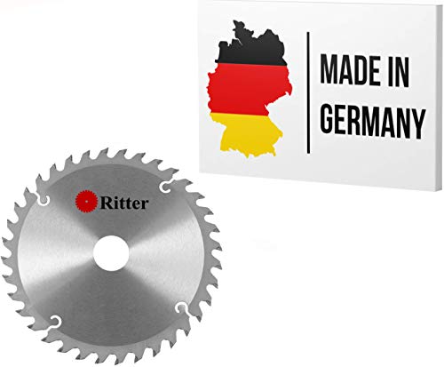 Ritter ® Sägeblatt 150X16 | Kreissägeblatt 150 X 16 Holz | Geeignet für Handkreissäge, Kappsäge und Tischkreissäge von Bosch, Makita, Metabo usw. | Handkreissägeblatt | Kreissägeblätter Hartmetall von RITTER