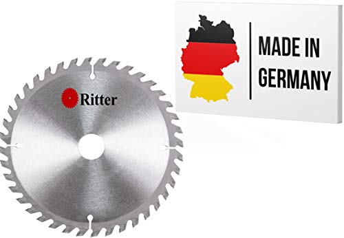 Ritter ® Sägeblatt 205X18 | Kreissägeblatt 205 X 18 Holz | Geeignet für Handkreissäge, Kappsäge und Tischkreissäge von Bosch, Makita, Metabo usw. | Handkreissägeblatt | Kreissägeblätter Hartmetall von RITTER