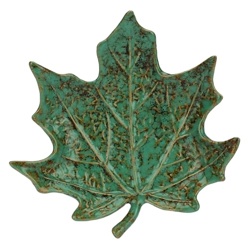 RITUALI DOMESTICI - Ahornblattteller aus Steinzeug, 15 x 15 cm, Tiefe 3 cm, Kollektion Sfogliami von rituali domestici