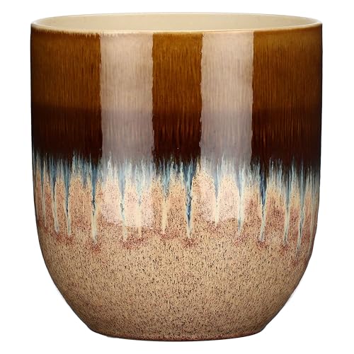RITUALI DOMESTICI - Cachepot L aus Keramik, 20x20cm, Tiefe 22,2cm, Kollektion Introterra von RITUALI DOMESTICI