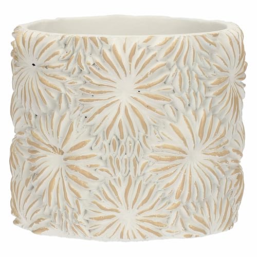 RITUALI DOMESTICI - Cachepot L aus Zementharz, 18,5 x 18,5 cm, Tiefe 16 cm, Kollektion Comelanice von rituali domestici