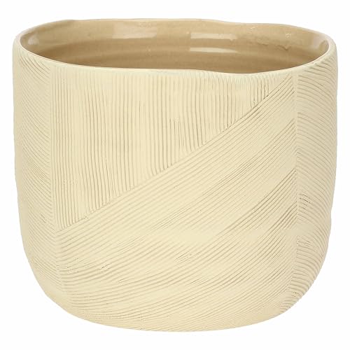 RITUALI DOMESTICI - Cachepot M aus Keramik, 18x18cm, Tiefe 13cm, Kollektion Sulledune von RITUALI DOMESTICI