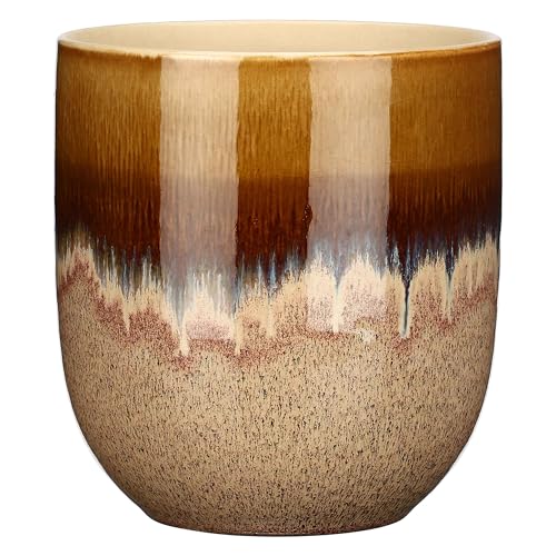 RITUALI DOMESTICI - Cachepot S aus Keramik, 14 x 14 cm, Tiefe 16,3 cm, Kollektion Introterra von RITUALI DOMESTICI