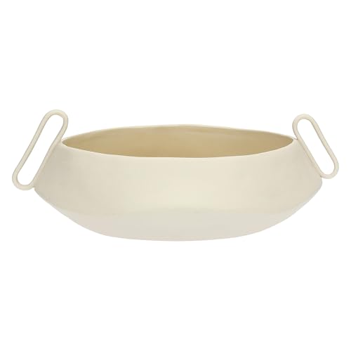 rituali domestici - Niedrige Vase aus Keramik, 32 x 31 cm, Tiefe 11 cm, Kollektion Portami von rituali domestici