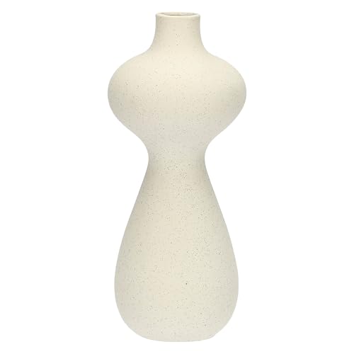rituali domestici - Vase Deco Monofiore 2 Ebenen aus Zementharz, 13 x 13 cm, Tiefe 32 cm, Kollektion Multicurve von RITUALI DOMESTICI