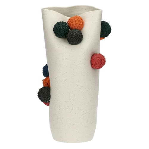 rituali domestici - Vase L aus Keramik, 22 x 18 cm, Tiefe 44 cm, Kollektion Pompompon von RITUALI DOMESTICI