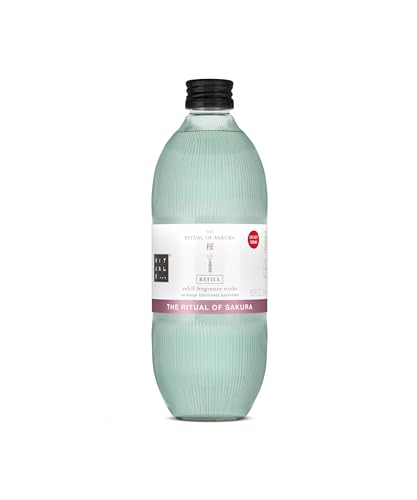 RITUALS Reed Diffuser 1x Nachfüllpack The Ritual of Sakura - Zweifach nachfüllbar – Duftstäbchen mit Kirschblüte und Reismilch – Erfrischender Raumduft - 1x 500ml von RITUALS