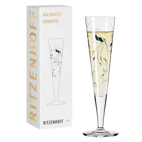 RITZENHOFF 1071043 Champagnerglas 200 ml - Serie Goldnacht Nr. 43 - Designerstück mit Echt-Gold - Made in Germany, Gold RITZENHOFF 1071043 Champagnerglas 200 ml - Serie Goldnacht Nr. 43 - Designerstück mit Echt-Gold - Made in Germany, Gold von RITZENHOFF