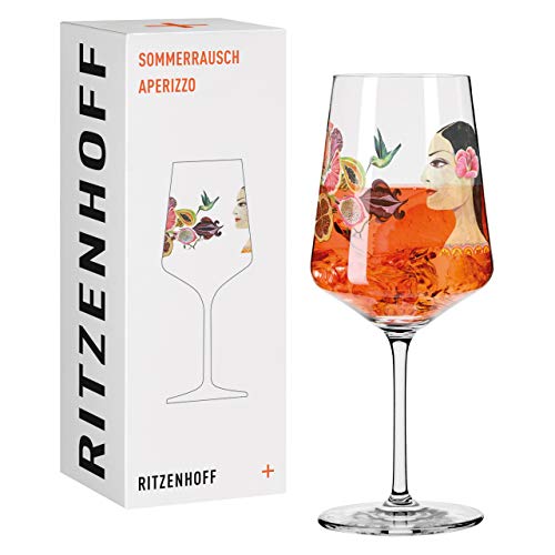 Ritzenhoff 2841005 Aperitifglas 500 ml – Serie Sommerrausch Nr. 5 mit Menschen & Früchten – Made in Germany von RITZENHOFF