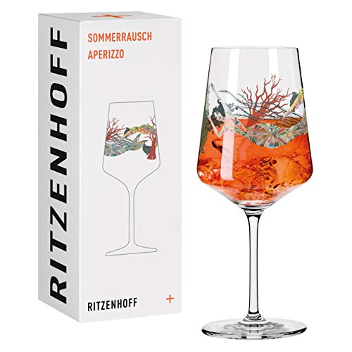 Ritzenhoff 2841006 Aperitifglas 500 ml – Serie Sommerrausch Nr. 6 mit Nixe & Unterwasserwelt – Made in Germany von RITZENHOFF