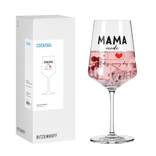 RITZENHOFF 8171012 Cocktail-Glas 500 ml, Serie Sprüche, mit lustigem Schriftzug Mama mode - modern, Made in Germany RITZENHOFF 8171012 Cocktail-Glas 500 ml, Serie Sprüche, mit lustigem Schriftzug Mama mode - modern, Made in Germany von RITZENHOFF