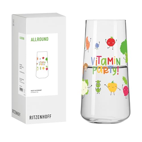 RITZENHOFF 8181004 Universalglas 600 ml - Serie Farm - Trinkglas Nr. 1 mit Motiv Tiere- bunt - Made in Germany RITZENHOFF 8181004 Universalglas 600 ml - Serie Farm - Trinkglas Nr. 1 mit Motiv Tiere- bunt - Made in Germany von RITZENHOFF