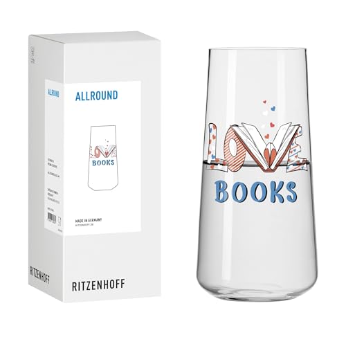 RITZENHOFF 8272001 Allroundglas 600 ml - Serie Bücher - mit Spruch LOVE BOOKS - Made in Germany RITZENHOFF 8272001 Allroundglas 600 ml - Serie Bücher - mit Spruch LOVE BOOKS - Made in Germany von RITZENHOFF
