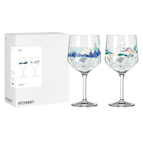 RITZENHOFF 95002 Gin Kelch 700 ml 2er Set, Serie Entdecker - 2 Stück Gin-Gläser mit Van-Motiv, knallbunt - Made in Germany RITZENHOFF 95002 Gin Kelch 700 ml 2er Set, Serie Entdecker - 2 Stück Gin-Gläser mit Van-Motiv, knallbunt - Made in Germany von RITZENHOFF
